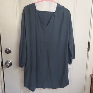 Madewell Deep Sky Blue Tunic, Women’s Large